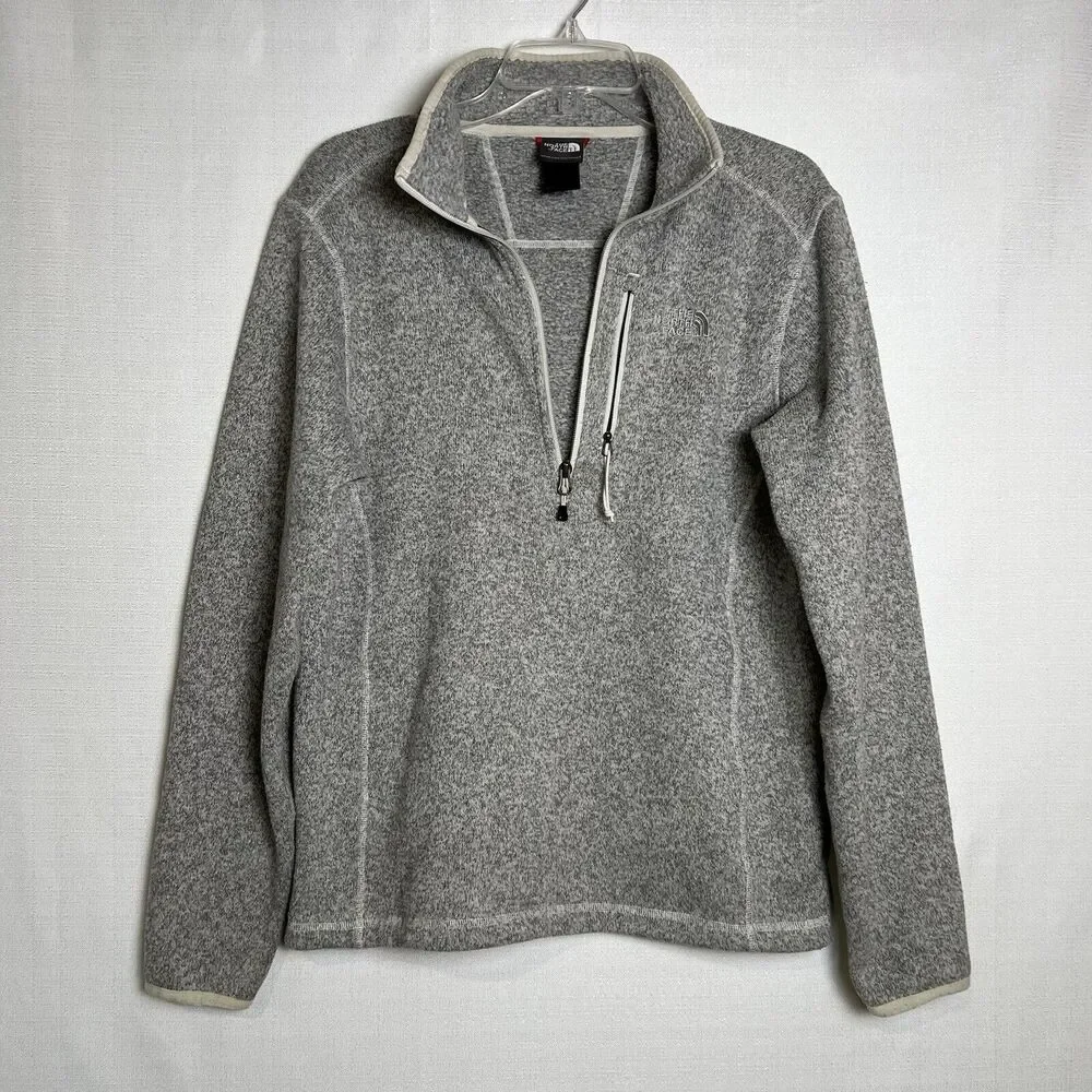 The North Face Gordon Lyons 1/2 Zip Fleece Pullover Sweater Men’s Size S Gray